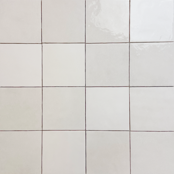 handvorm wandtegel 13x13 wit random glans