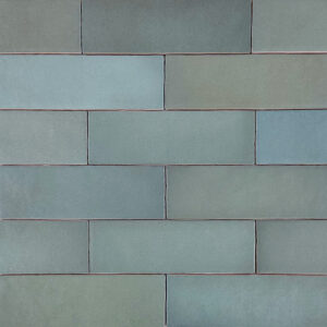 handvorm wandtegel 6,5x20 licht blauw random mat