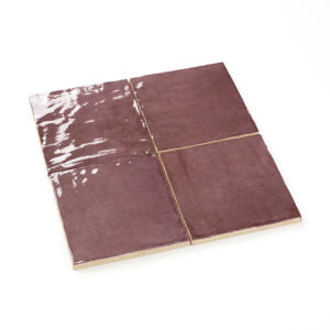 handvorm wandtegel river 13x13 juneberry bruin glans