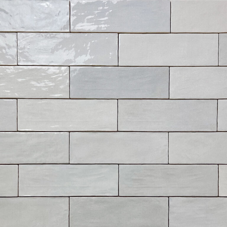 handvorm wandtegel river 6,5x20 licht blauw glans