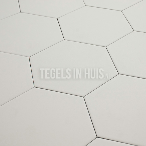 Hexagon wit 14,2x16,4 - Hexagonaal hexagontegel | Tegels in Huis De goedkoopste van NL