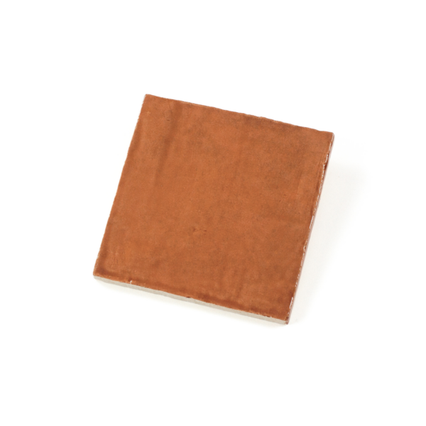 handvorm wandtegel river 13x13 ginger oranje glans