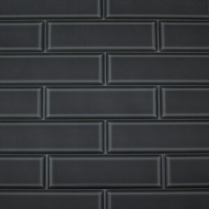 Metro wandtegel 10×30 Montesco Liquorice zwart