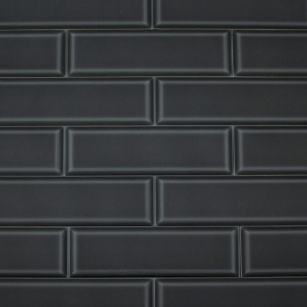 metro wandtegel 10x30 montesco liquorice zwart