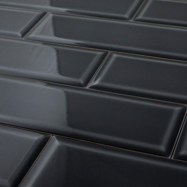 metro wandtegel 10x30 montesco liquorice zwart