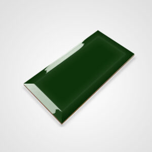 wandtegel metrotegel 10x20 victorian green glans oud donker groen