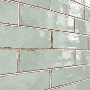 wandtegel equipe tribeca zeeglas mint glans 6x24,6 cm
