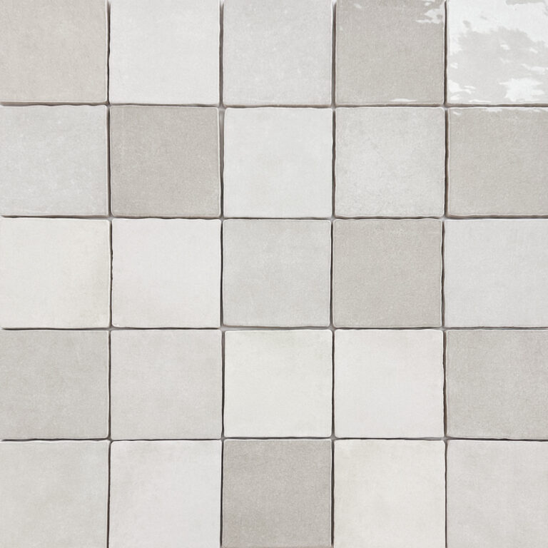 porcelacasa wandtegel random 10x10 handvorm mix wit glans