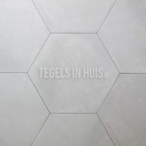 Hexagon - Zeshoek tegels licht grijs 25x30cm