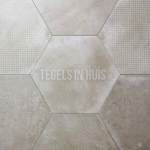 Hexagon Decor - Zeshoek tegels Notenkleur 25x30cm