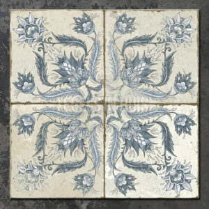 Vloertegel FS Ivy Blue blauw 45x45cm 4 in 1
