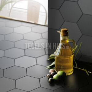 Vloertegel Hexagon 11,6x10,1 mat grijs