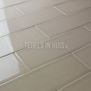 wandtegel 10x30 cm VT Zink grijs glans