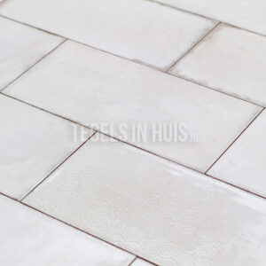 Wandtegel Esens 15x30 blanco glans genuanceerd
