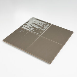 wandtegel 15x15 cm artic mokka handvorm look
