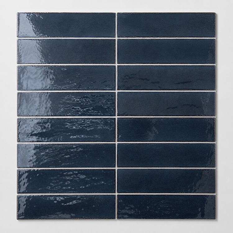 wandtegel equipe tribeca diep blauw 6x24,6 cm