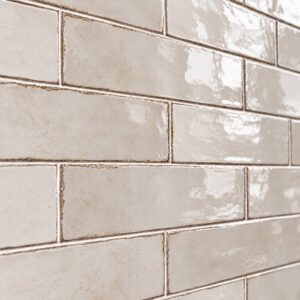 wandtegel equipe tribeca havermout beige glans 6x24,6 cm