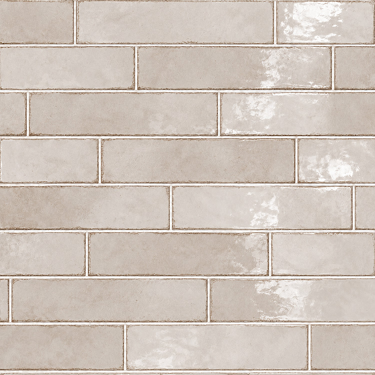 wandtegel equipe tribeca havermout beige glans 6x24,6 cm