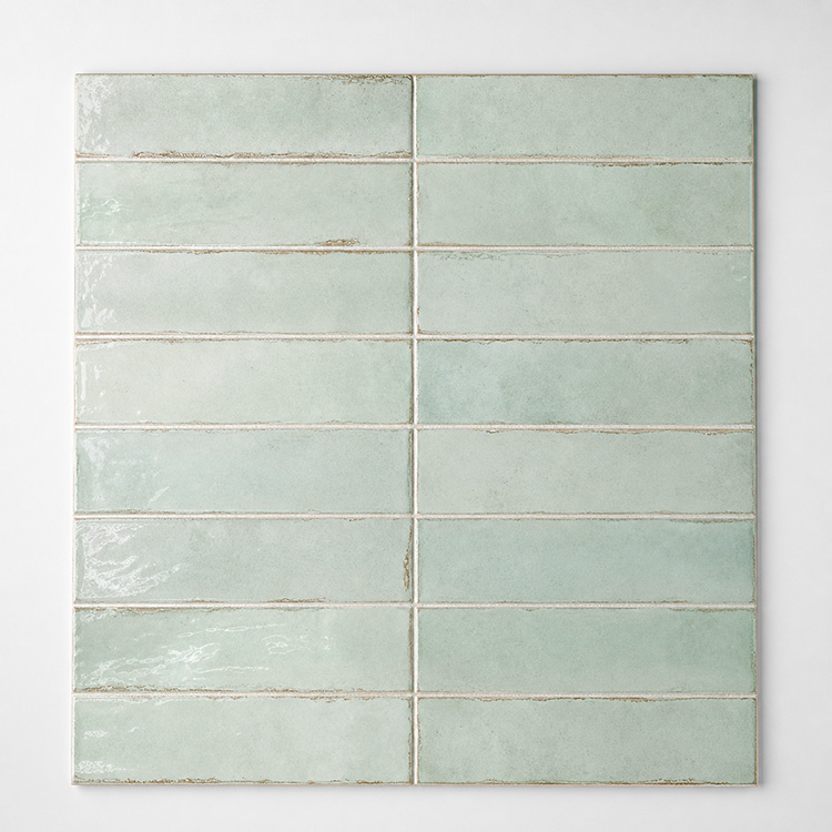 wandtegel equipe tribeca zeeglas mint 6x24,6 cm