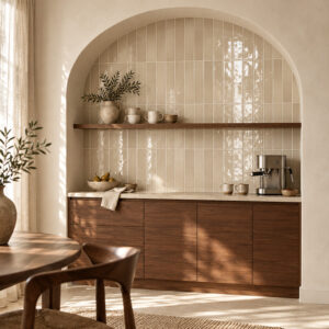 equipe wandtegel equipe manacor kleibeige glans 6,5x40 cm