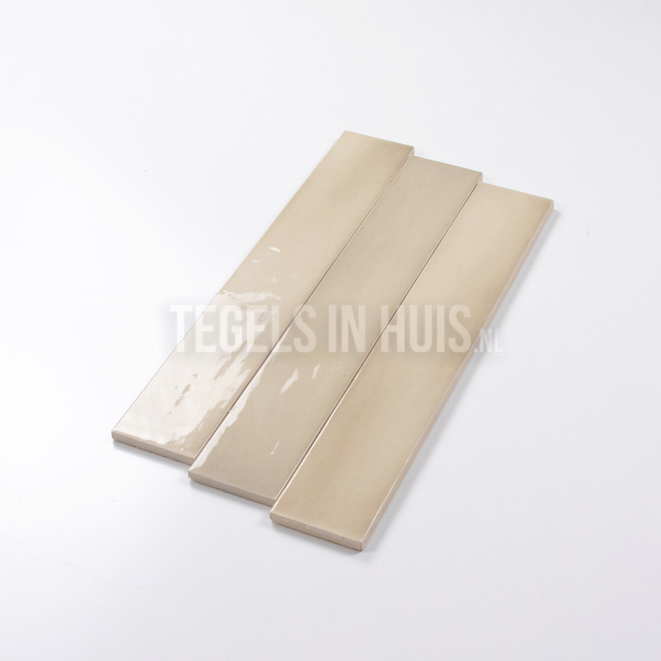 equipe wandtegel manacor 6,5x40 argile beige glans handvorm zellige look 26923