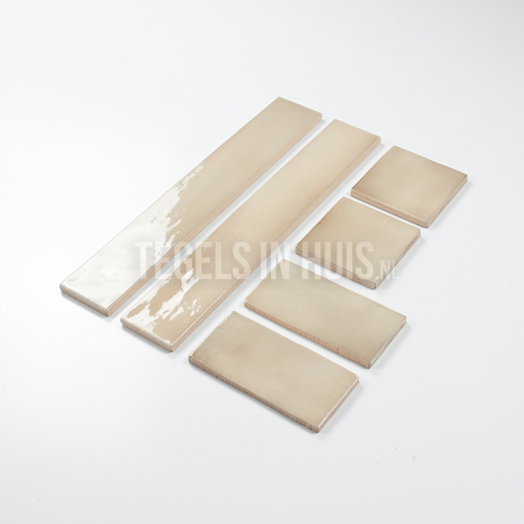 equipe wandtegel manacor 6,5x40 argile beige glans handvorm zellige look 26923