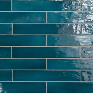 equipe wandtegel manacor 6,5x40 glacier blauw glans handvorm zellige look 26925
