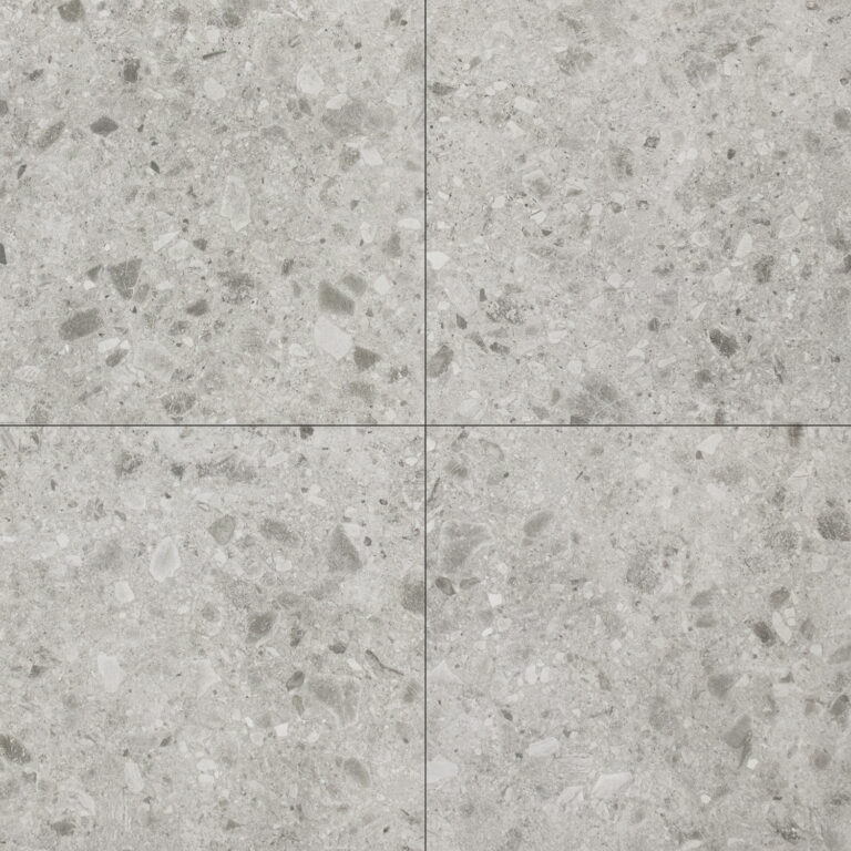 vloertegel wandtegel g stone terrazzo licht grijs 60x60 r10 gerectificeerd full body
