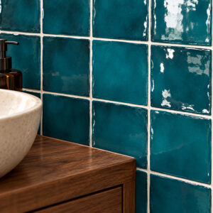 wandtegel equipe manacor gletsjer blauw glans 10x10 cm