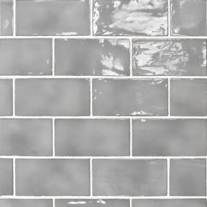 wandtegel equipe manacor kwik grijs glans 7,5x15 cm