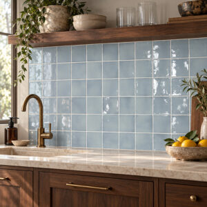 wandtegel equipe manacor maan blauw glans 10x10 cm