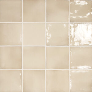 equipe wandtegel manacor 10x10 argile beige glans handvorm zellige look 26913