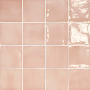 equipe wandtegel manacor 10x10 blush roze glans handvorm zellige look 26914
