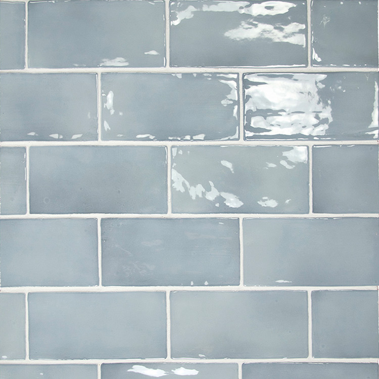 equipe wandtegel manacor 7,5x15 moon blauw glans handvorm zellige look 26901