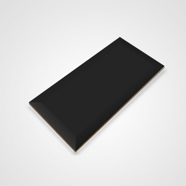 wandtegel metrotegel zwart mat 10x20