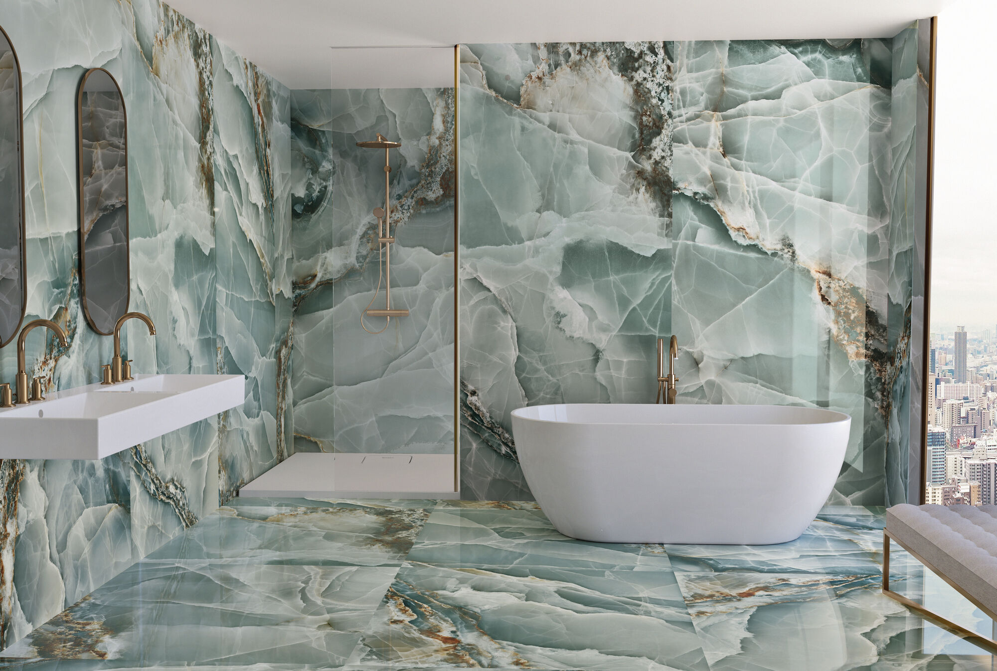 Gekleurd badkamer – Tegels in Huis