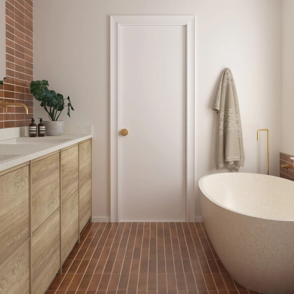 tegels in warme tinten