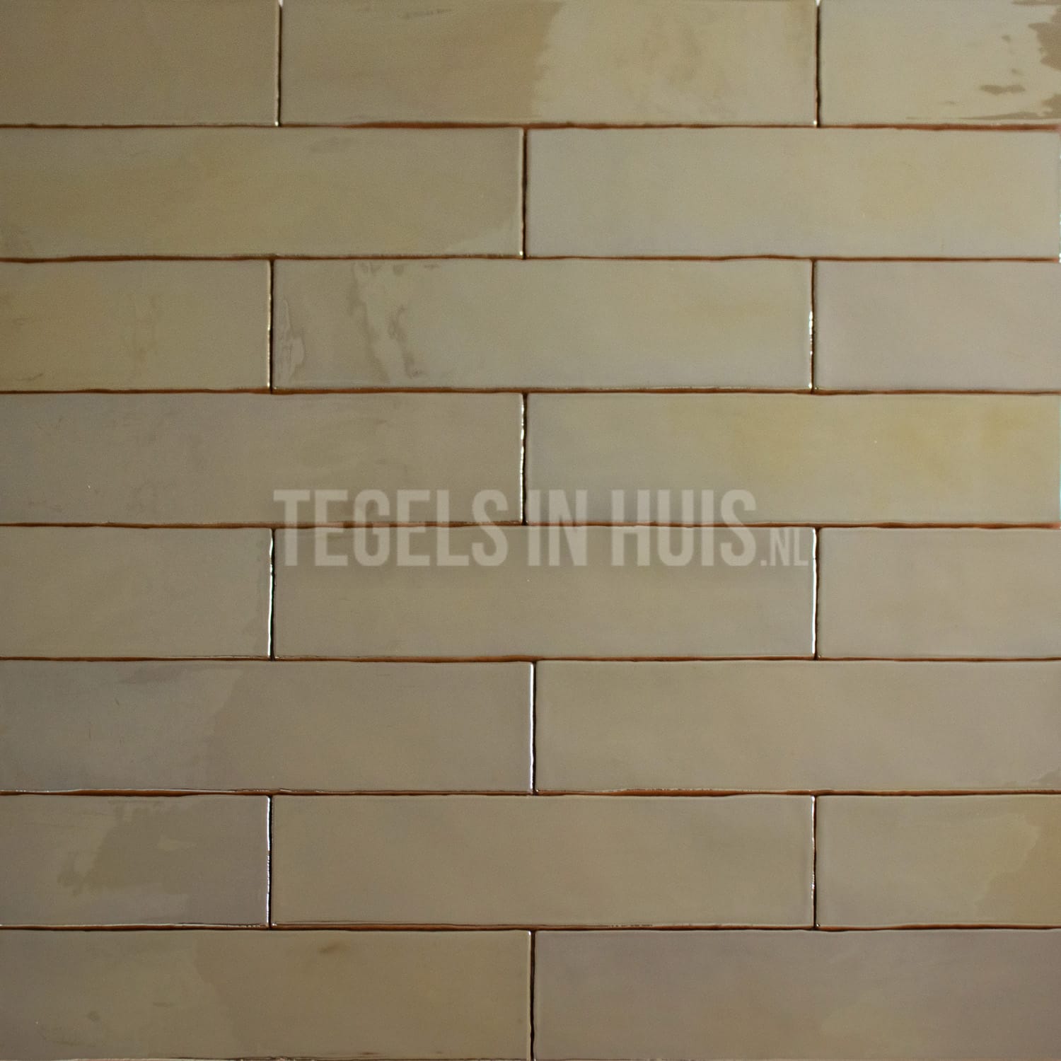 eq langwerpige witjes 7,5x30 cm handvorm wandtegel luxe goud metaal effect glans