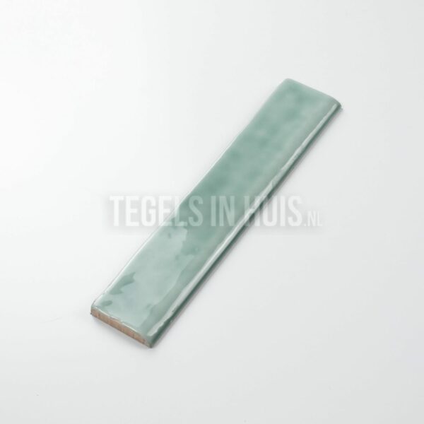 eindstrip handvorm turquesa groen 5x25 bullnose