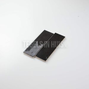handvorm wandtegel 6,5x20 zwart soft glans