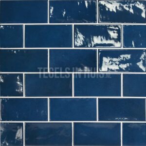 Handvorm wandtegel 6,5×13 licht blauw soft glans