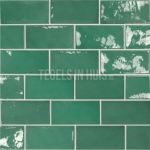 Handvorm wandtegel 6,5×13 mint soft glans