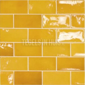 Handvorm wandtegel 6,5×13 beige soft glans