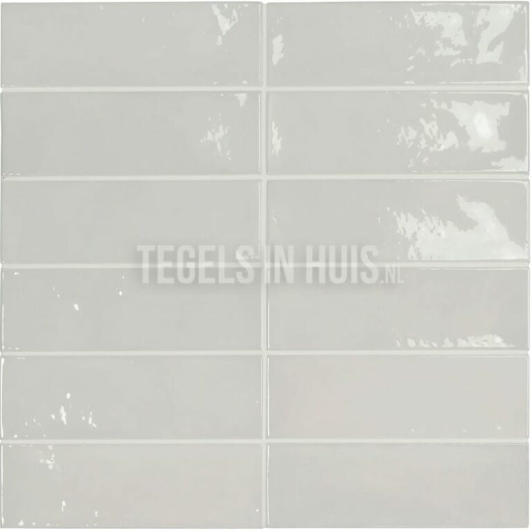 handvorm wandtegel 6,5x20 grijs soft glans