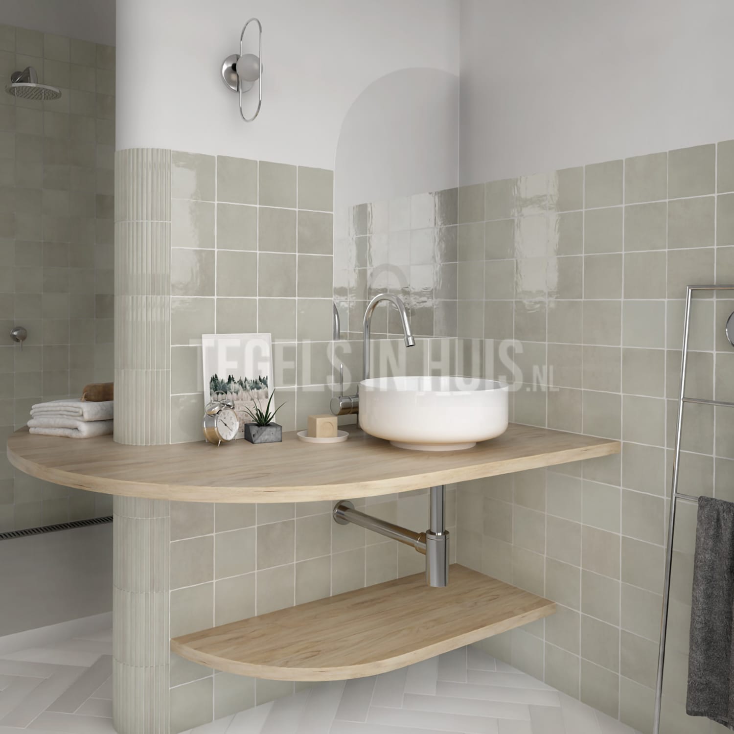 SyiXute 5 stuks tegelhaken, haken van roestvrij staal voor wandmontage van keramische tegels, robuuste haken met schroeven voor badkamer, keuken, garage, deur ( zilver