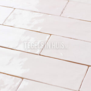 handvorm wandtegel river 6,5x20 roze glans