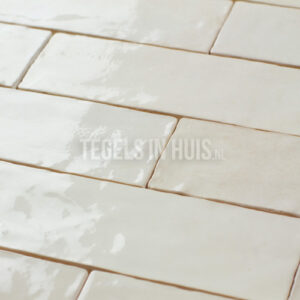 handvorm wandtegel river 6,5x20 wheat creme glans