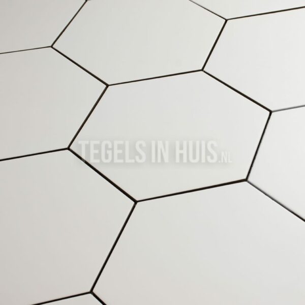 hexagon wit 23x26,5 hexagonaal zeshoekig hexagontegel laatste kans op=op