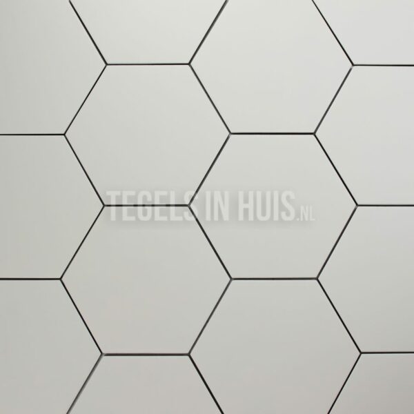 hexagon wit 23x26,5 hexagonaal zeshoekig hexagontegel laatste kans op=op