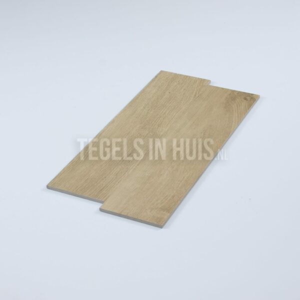 keramisch houtlook tegel visgraat c 15x60 cm gerectificeerd bruin eiken